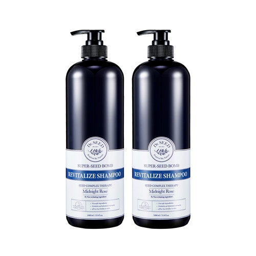닥터시드 슈퍼시드밤 리바이탈라이즈 샴푸 미드나잇로즈 1000ml (2개)_이미지