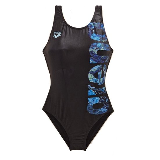 아레나 오션플로우 원피스수영복 A6BL1PL50BLK