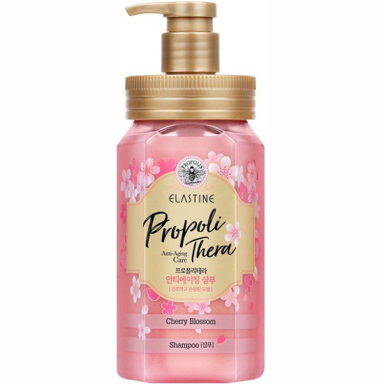 엘라스틴 벚꽃에디션 프로폴리테라 안티에이징케어 샴푸 500ml (1개)_이미지