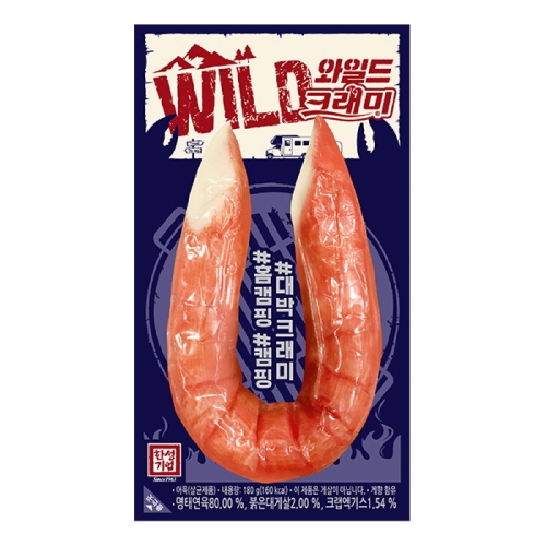 와일드 크래미 180g 1봉지 킹크랩 다이어트 힐링간식