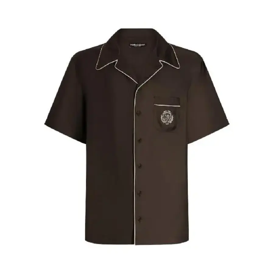돌체앤가바나 캠프 칼라 반소매 셔츠 G5KS3ZFU10S T