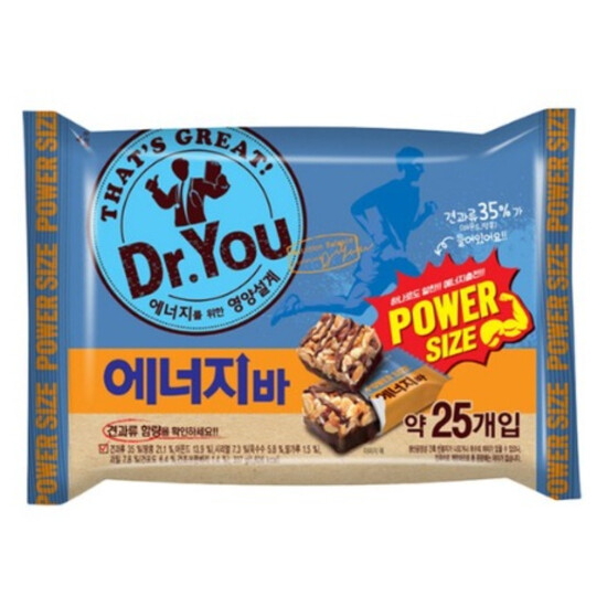 오리온 닥터유 에너지바 파워사이즈 337g (2개)