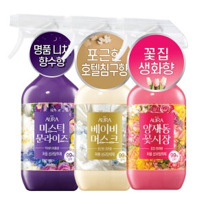 퍼퓸 섬유탈취제 미스틱 문라이즈 490ml + 양재동 꽃시장 490ml + 베이비 머스크 490ml