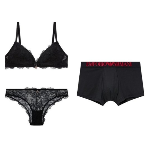 엠포리오 아르마니 프리미엄 레이스 마이크로 커플 속옷 세트 0822381504/11504/0812312032_이미지