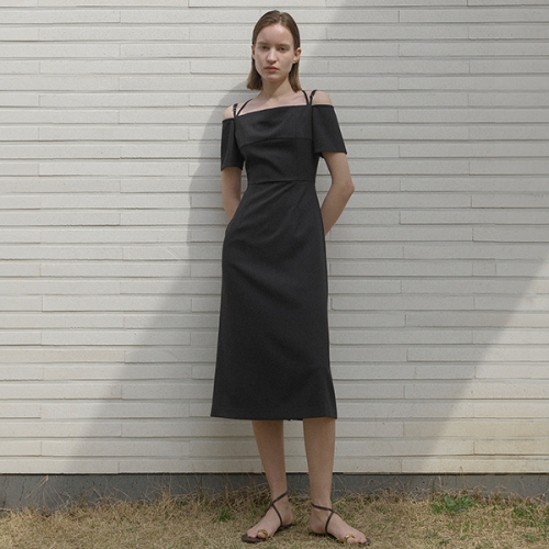 나인 Atelier Nain OP-6173 OHARA OFF SHOULDER DRESS
