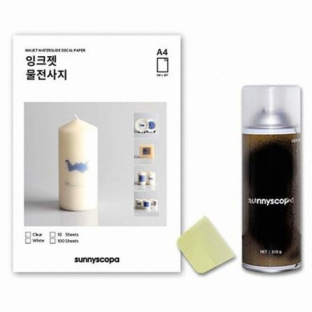 써니스코파 잉크젯 물전사지 스프레이 스크래이퍼 세트 A4_이미지