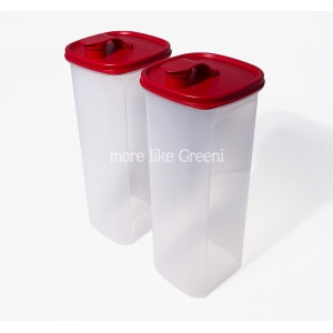 타파웨어 슬림 사각 물통 2L (2개)