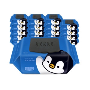 미스터펭 시그니처 블루 물티슈 캡형 70매