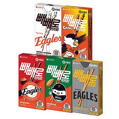 KBO X 빼빼로 5종 혼합구성 (한화 이글스)