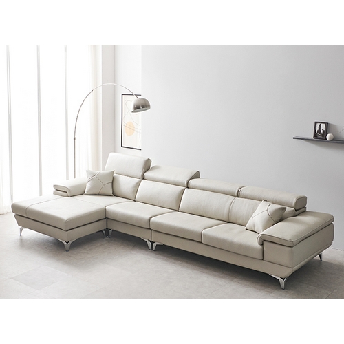 BIF보루네오 디에르 보이시 카우치 천연통가죽 소파 6인용