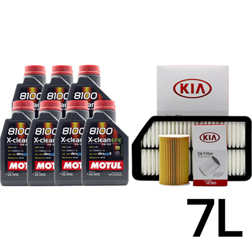 모튤 8100 X-CLEAN EFE 5W30 + 순정필터 더뉴카니발 디젤_이미지