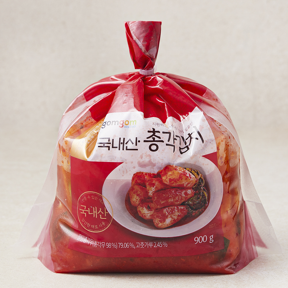 곰곰 국내산 총각김치 900g (4개)_이미지