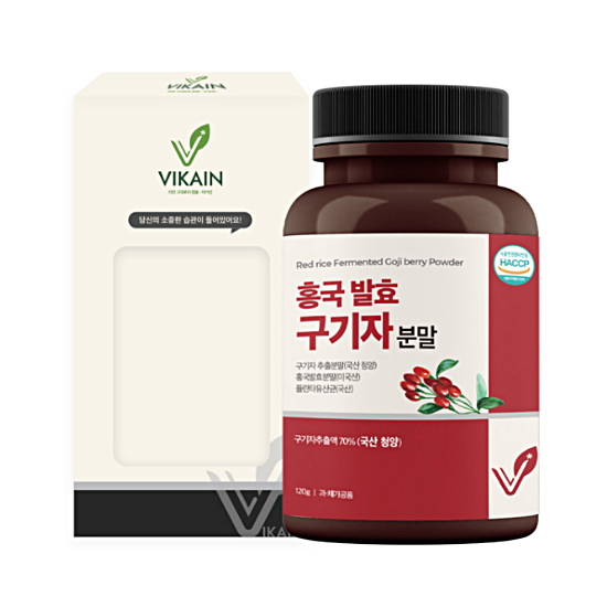  비카인 홍국 발효 구기자분말 120g [3개]