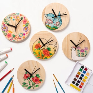 에이케이마켓 민화 원목 시계 만들기 5종 무브먼트