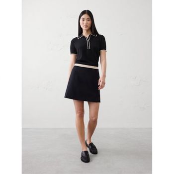 바나나리퍼블릭 우먼 Tipped 스웨터 폴로셔츠 카라티 블랙 11332259