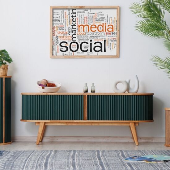 다올퍼니 템바보드 원목 티비다이 높은 TV 거실장 1200_이미지