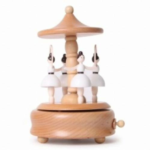 디자인에버 너도밤 원목 발레리나 뮤직박스 오르골