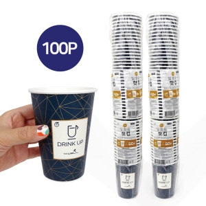 일회용핫컵 13온스 50P -2개 일회용핫컵 테이크아웃컵 커피컵 음료컵
