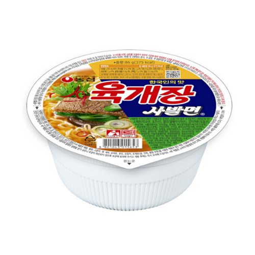 농심 육개장 사발면 86g (3개)_이미지