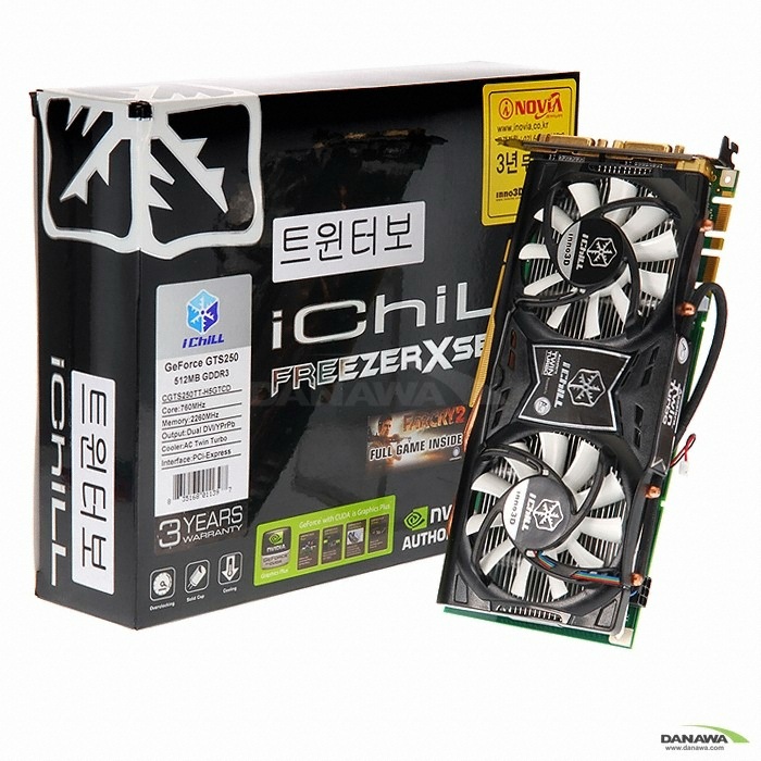 INNO3D iChiLL ������ GTS250 iChill D3 512MB Twin Turbo ��ũ����2