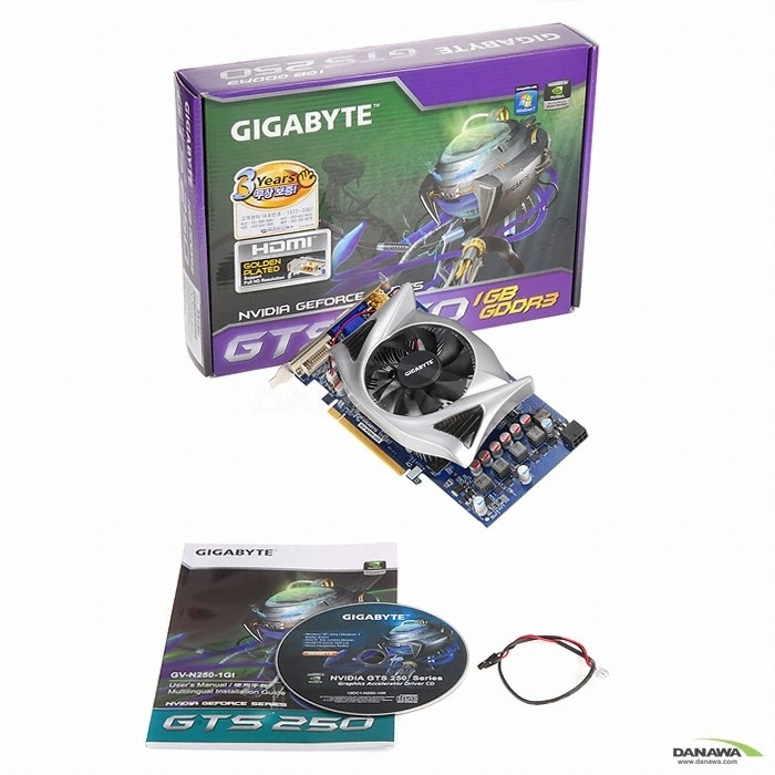 GIGABYTE 지포스 GTS250 UDV 1GB 배트맨 Edition_이미지