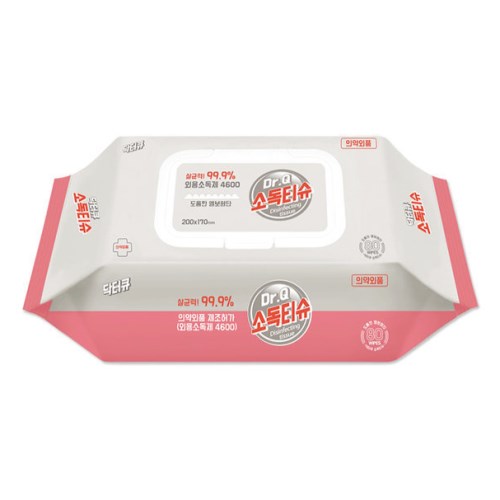 닥터큐 소독 티슈 캡형 80매