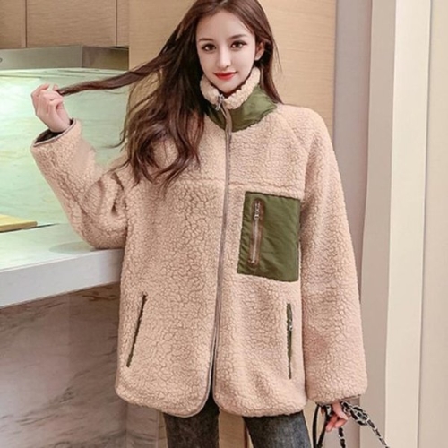 더블디 양면 레트로자켓 뽀글이 플리스 WS-HS14 10298641A_이미지