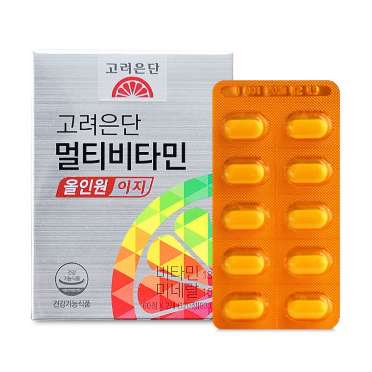 고려은단 멀티비타민 올인원 이지 780mg 120정 (1개)