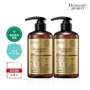제이오알알앤디 닥터트웬티프로젝트 스칼프덤 리프레싱 샴푸 500ml (2개)