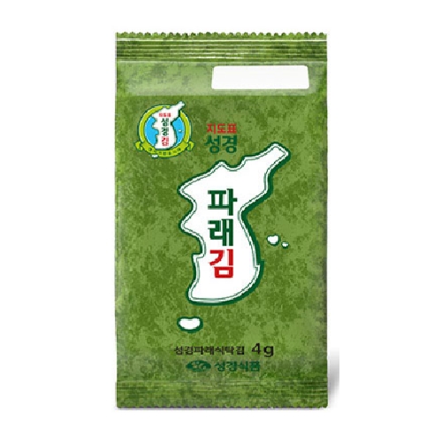 성경식품 지도표성경김 재래식 파래김 4g이미지입니다. 누르면 해당 게시물로 새창이동합니다.