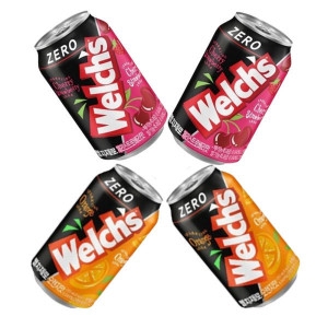 웰치 제로 체리 스트로베리 355ml 12개 + 제로 오렌지 355ml 12개