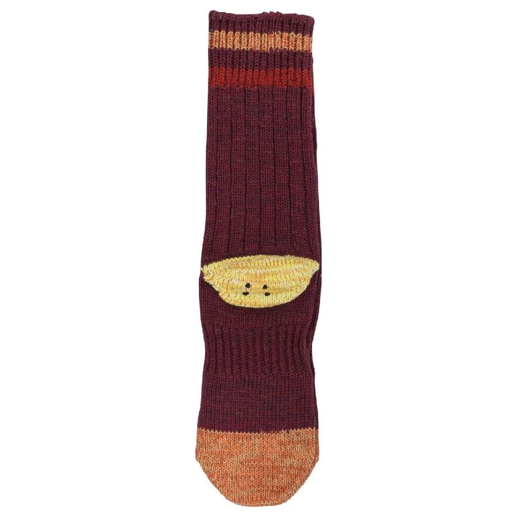 캐피탈 Rainbowy Happy Heel Socks Bordeaux EK-1447XSAENJ 포함