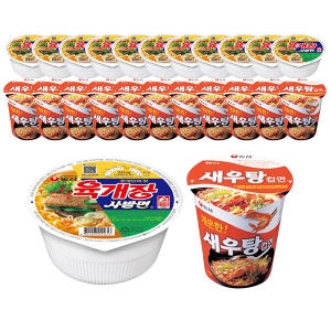 농심 육개장 사발면12개 + 새우탕컵12개_이미지