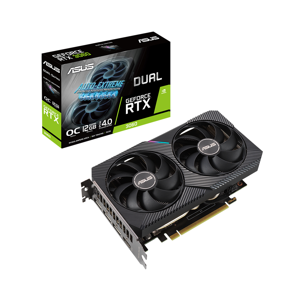 ASUS DUAL 지포스 RTX 3060 V2 O12G OC D6 12GB 코잇