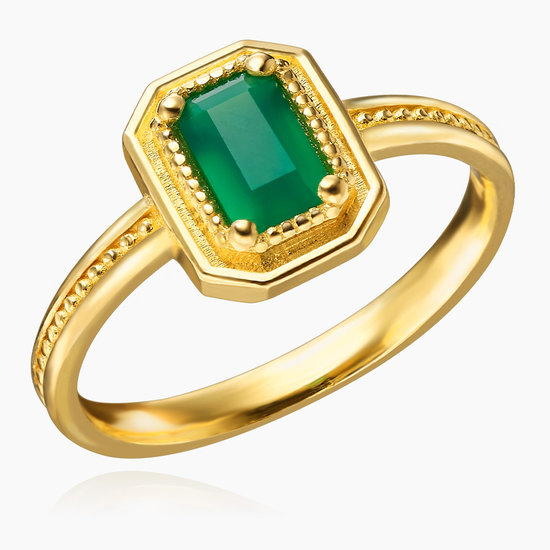 오운 24K 아테나 그린 반지 3.75g (1개)_이미지