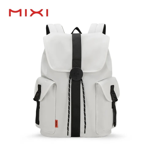 MIXI 16 인치 노트북 백팩 남녀 공용, 방수 경량 캐주얼 여행 가방 대학생 배낭 17 화이트_이미지