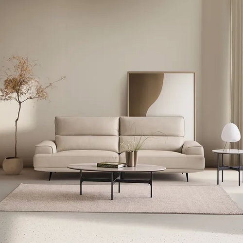 라에르 천연가죽 소파 3.5인용