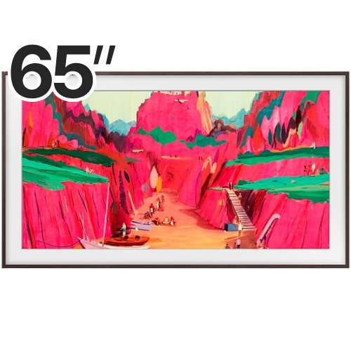 삼성전자 더 프레임 프로 KQ65LSF03WFXKR (스탠드, 플랫 브라운)_이미지