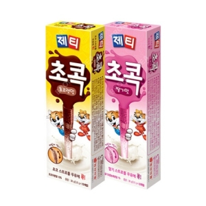 동서식품 제티초콕 초코렛 10T+딸기 10T 총 20T 빨대 우유 콕_이미지