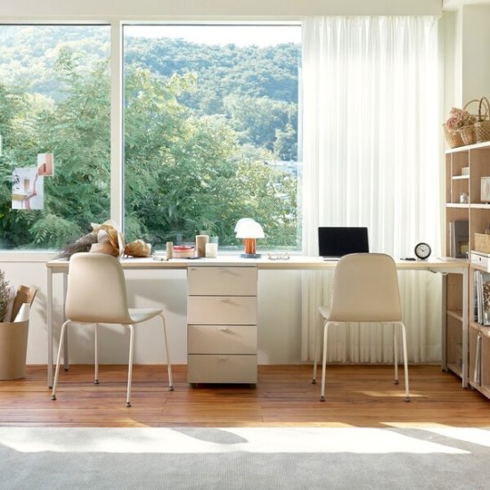 일룸 모드 2인 수납형 책상