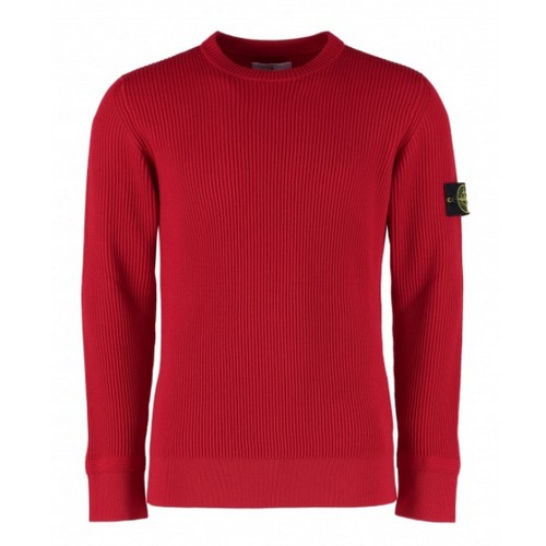 스톤아일랜드 코스타 와펜 패치 니트 7715553C2 (V0010, 레드)