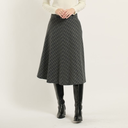 BCBG 여성 듀얼 체크 스커트 B5D9S202-83