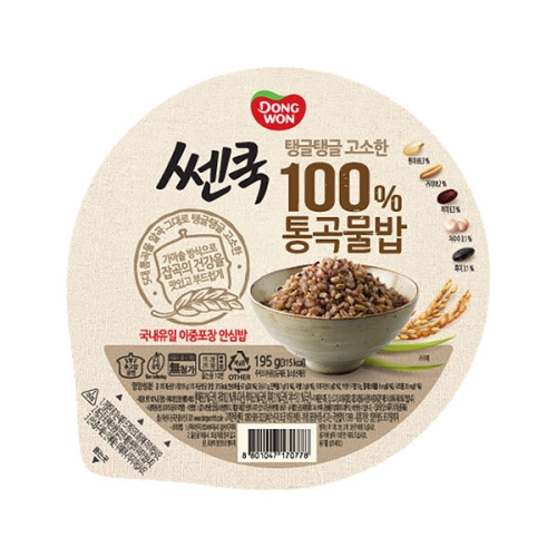 동원F&B 쎈쿡 100% 통곡물밥 195g (24개)