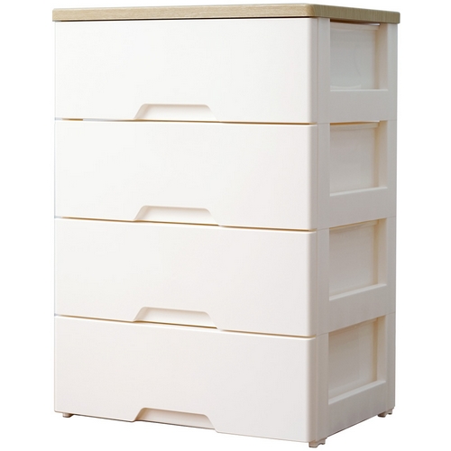 모던플러스 우드상판 서랍장 4단