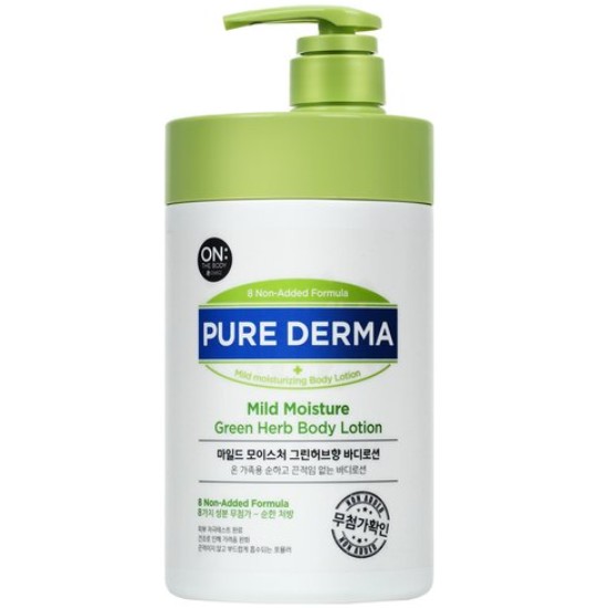 온더바디 퓨어 더마 마일드 모이스처 바디로션 그린허브향 1000ml (2개)_이미지