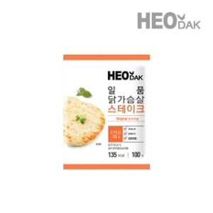 허닭 일품 닭가슴살 스테이크 오리지날 100g (12개)_이미지