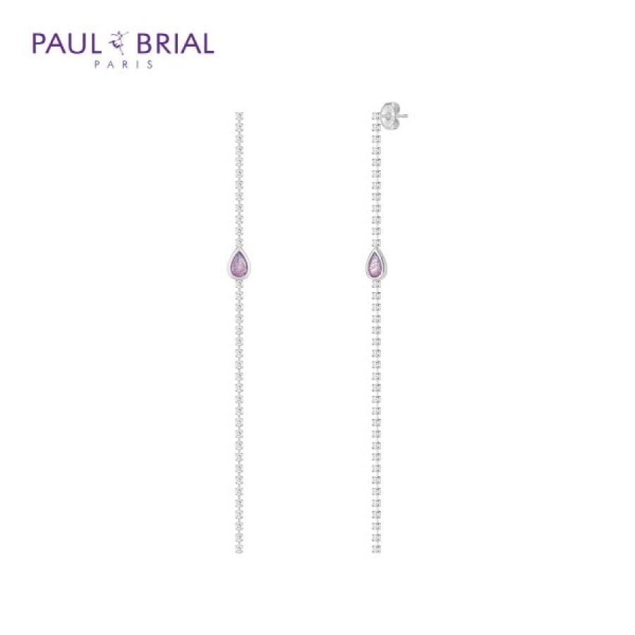 폴브리알 PYBE0076 물방울 블링 귀걸이 VIOLET