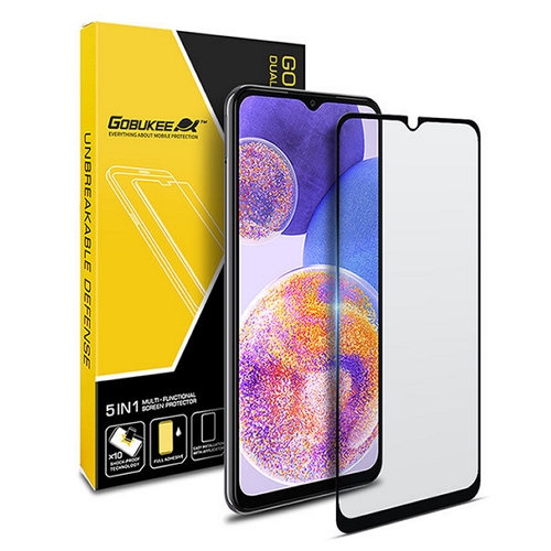 더하기 고부기 갤럭시A23 풀점착 풀커버 강화유리 보호필름 (액정 1매)_이미지