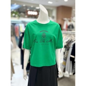 트리아나 소고 세이브존01 반크롭 라운드 반팔 티셔츠 AK2TA15 S15247009