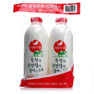 서울우유 목장의 신선함이 살아있는 우유 1L (2개)_이미지